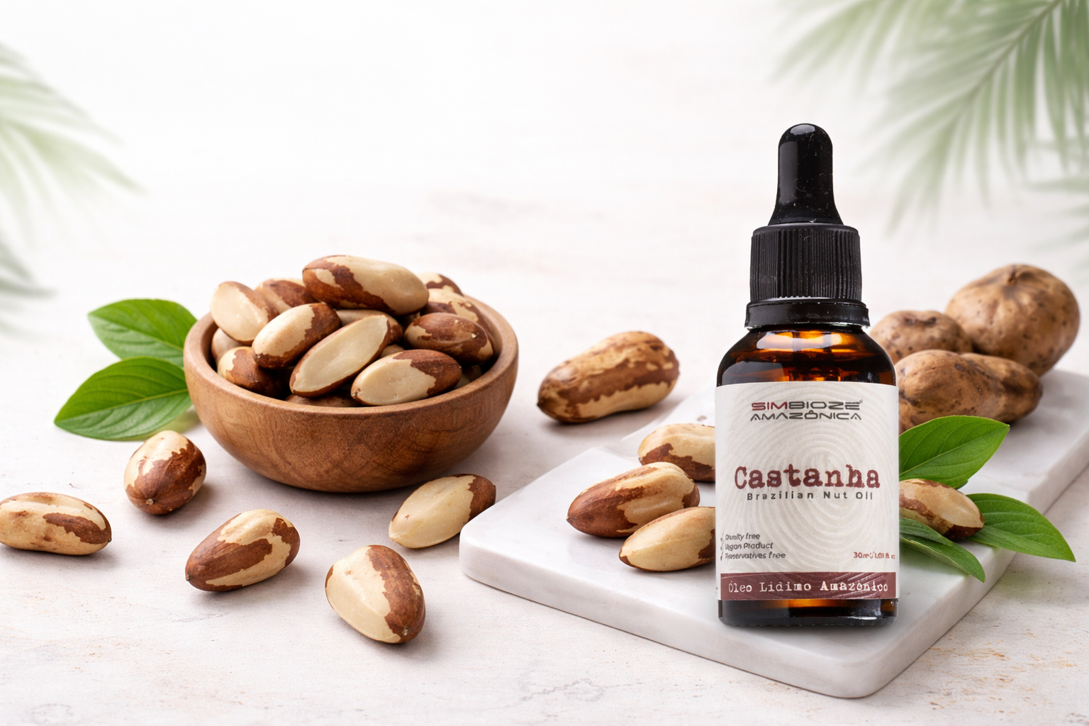 השוואה בין שימוש בשמן אגוז ברזיל לבין אכילת אגוזי ברזיל